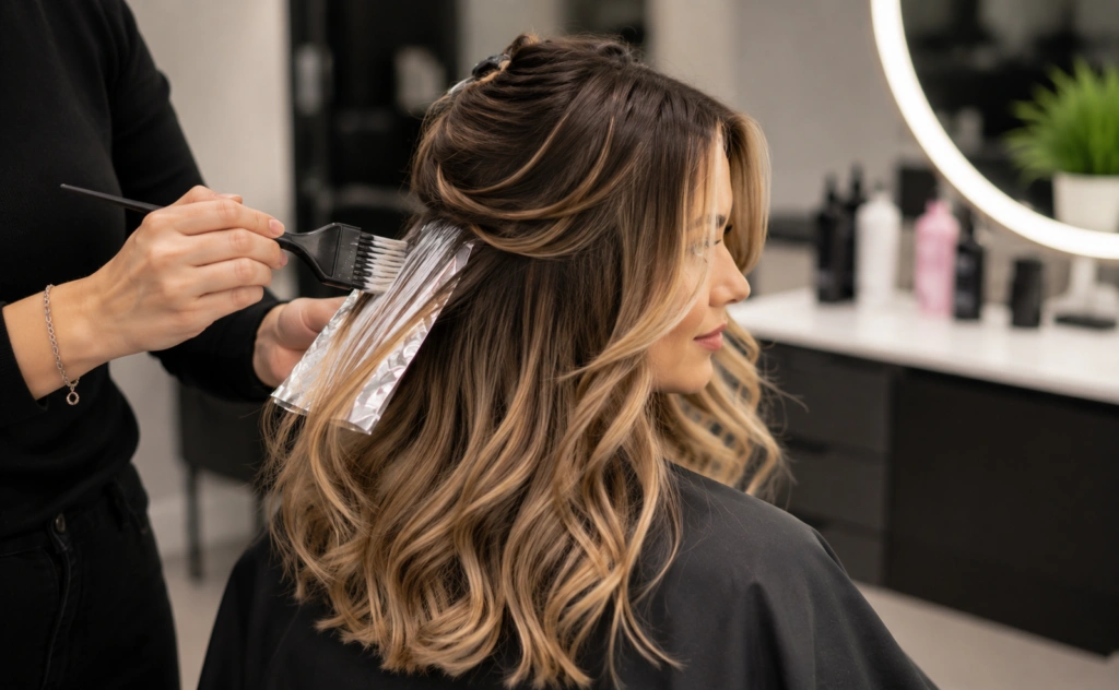 Balayage-Strahnen